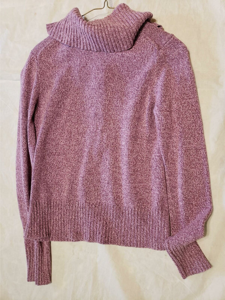 Ann Taylor LOFT Womens buttons collar Long Sleeve Sweater Wool Alpaca Size Small