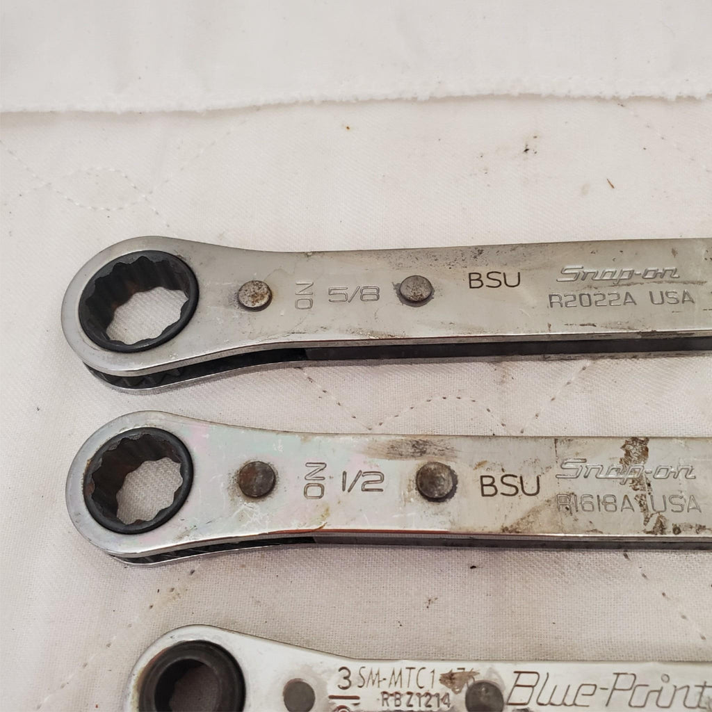 Lot of 5 Double Box Reversible Ratcheting Wrench Set  LOT-830