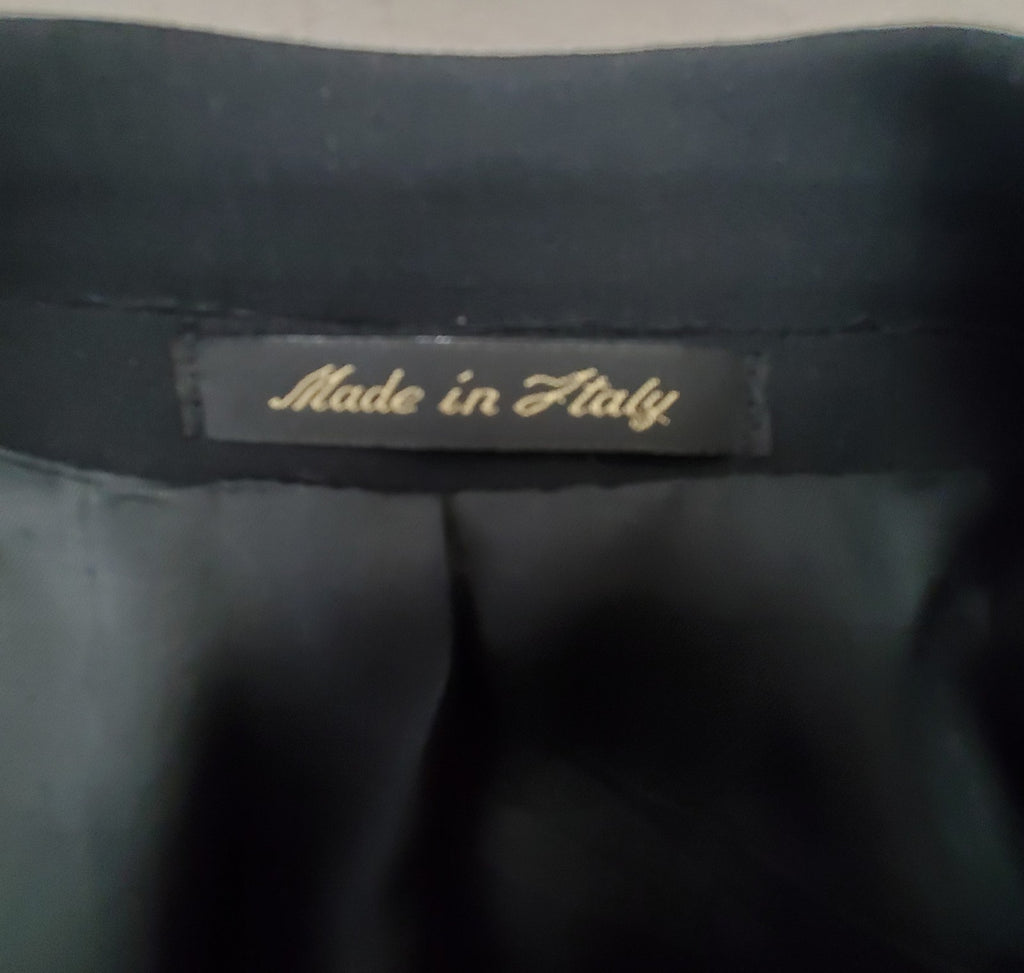 Roberto Villini Italy Navy Blue Sport Coat Jacket Blazer Size 44R