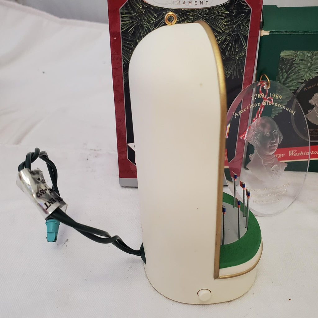 Hallmark Keepsake Ornament Washington Monument & George Washington Bicentennial
