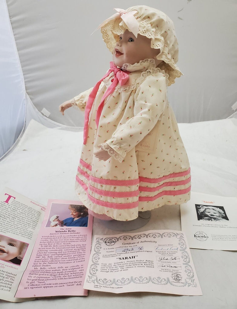 Yolanda Bello Sarah Porcelain Doll Picture Perfect Babies Edwin M. Knowles