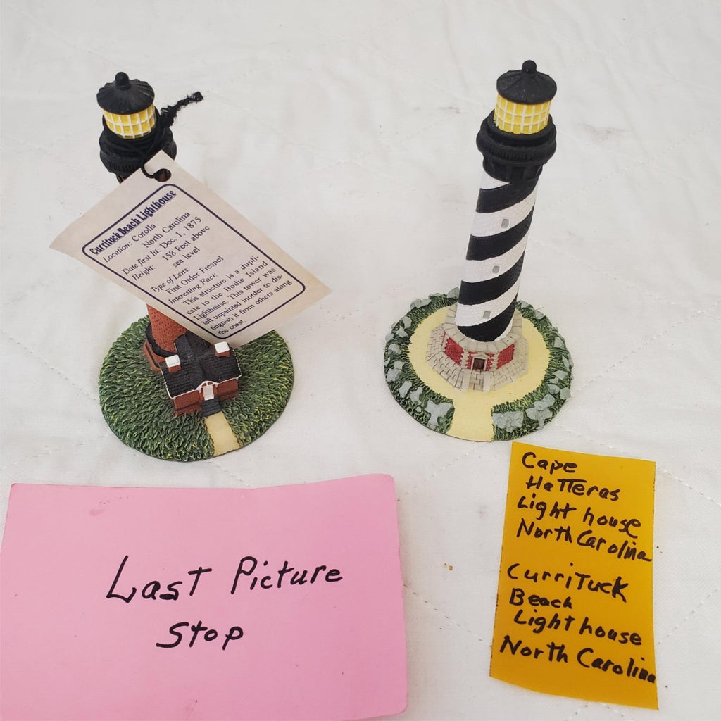 Cape Hatteras & Currituck Beach Light house North Carolina Figurine
