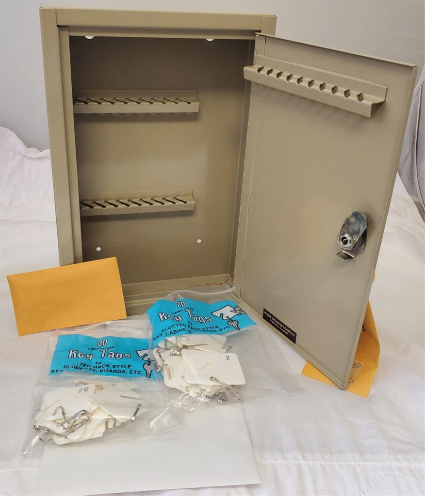 MMF Industries Steel Key Cabinet Holds 30 Keys Lockbox