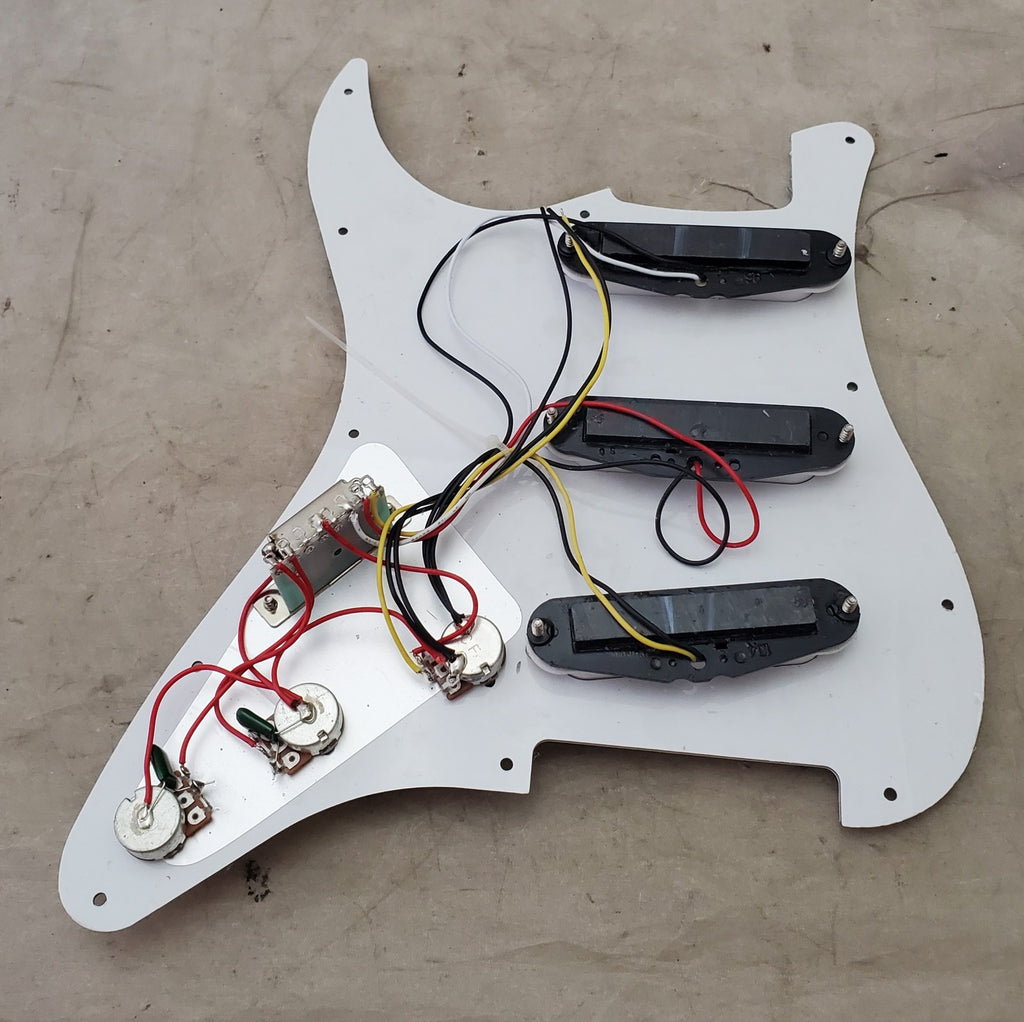 Vintage 3-ply Single Rail Pickup Loaded Prewired Pickguards