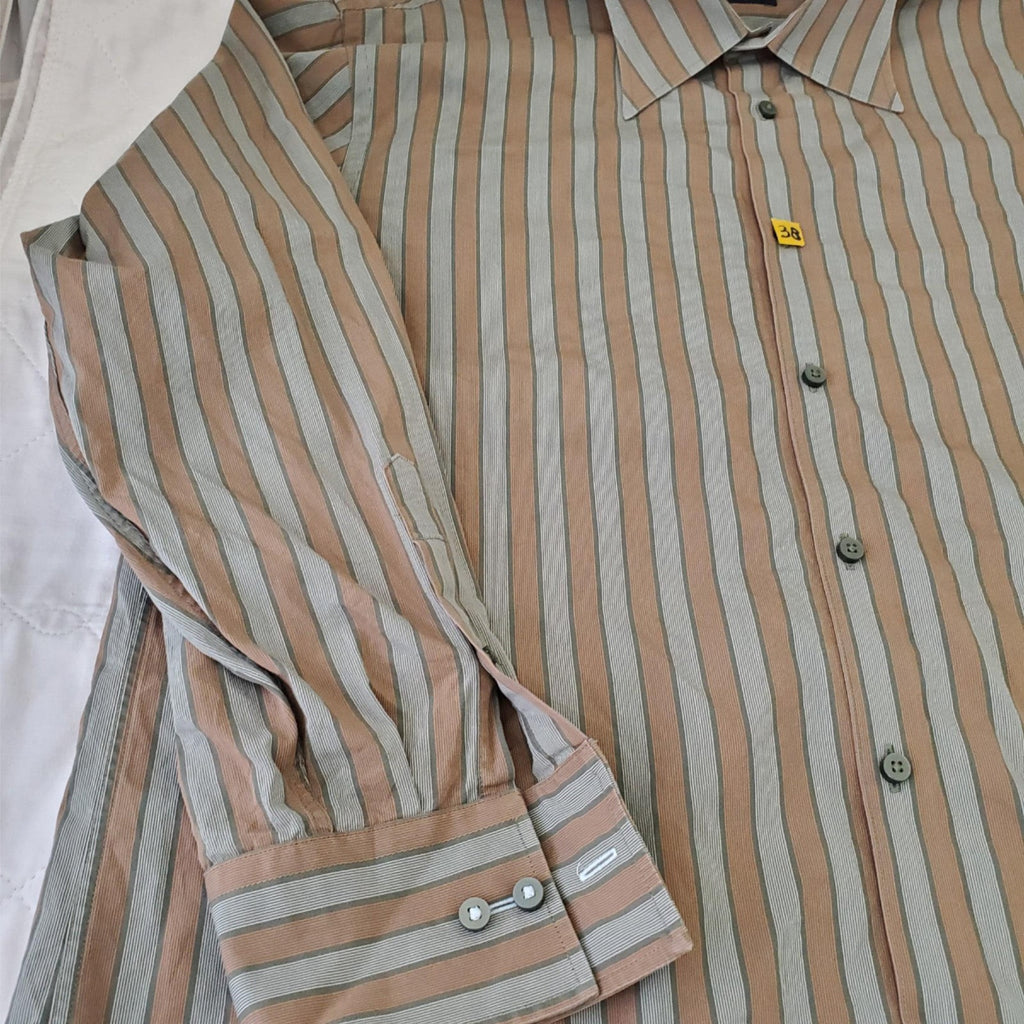 Gene Meyer Muticolor Stripes Long Sleeve Shirt