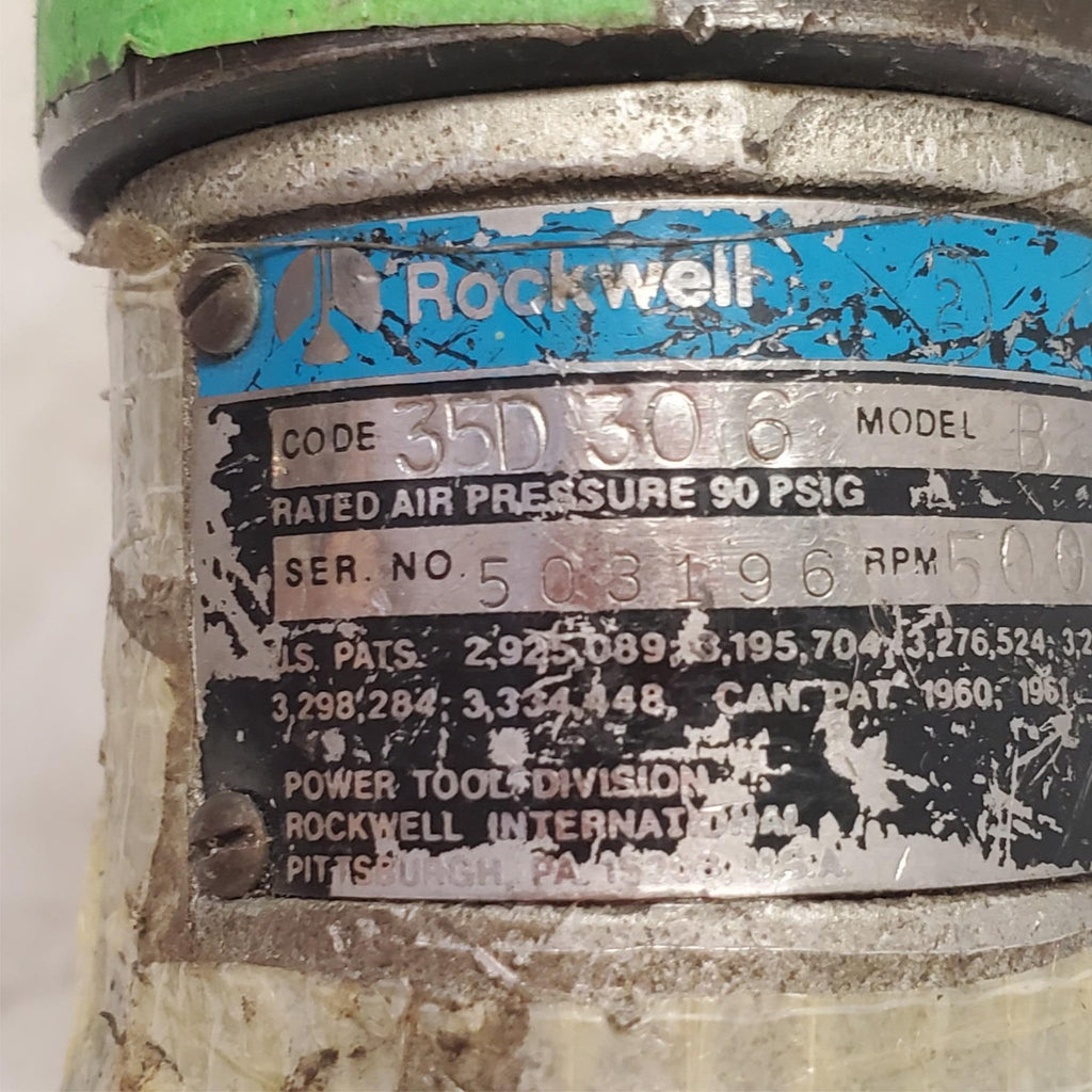Rockwell HA-251 Pistol Grip Pneumatic Heavy Duty Air Drill Air Tool ZZ37
