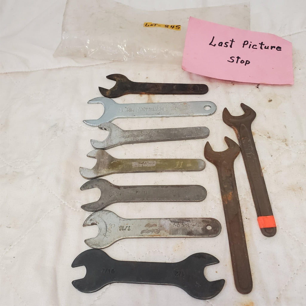 Lot of 9 Various Brand Assorted Open Ended Wrench Set LOT-845