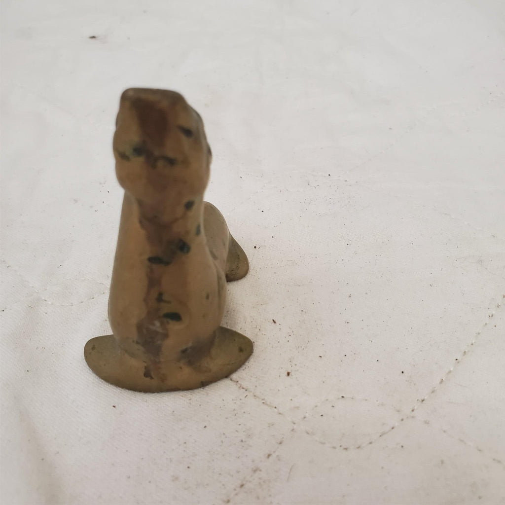 Vintage Brass Made in Taiwan Seal by Action Figure Figurine Paperweight