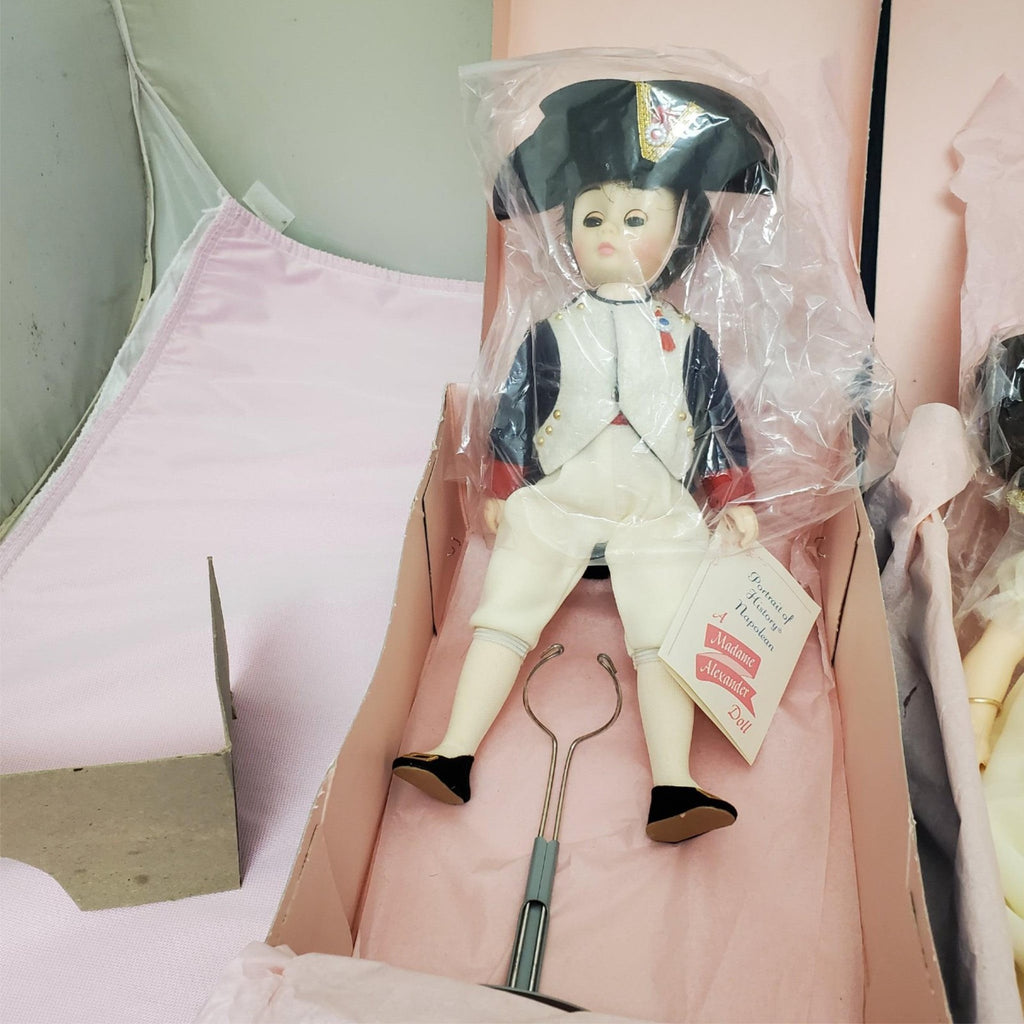 Madame Alexander #1330 Napoleon #1335 Josephine Dolls Set with Box & Stand