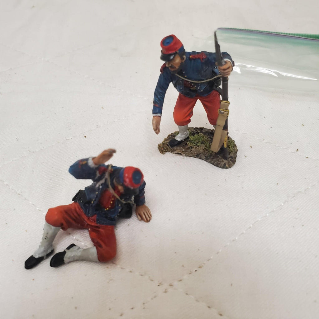 Set of 2 John Jenkins French Foreign Legion Wounded, Helping Legionnaire CM-26