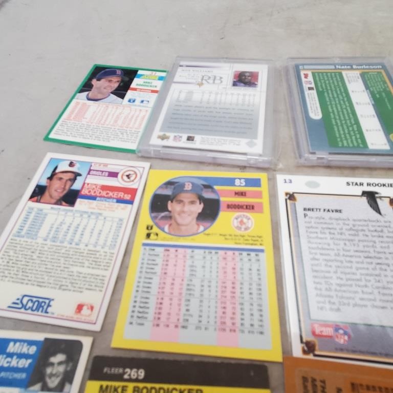 Lot Vintage Orioles Fleer Mike Boddicker Baseball Cards