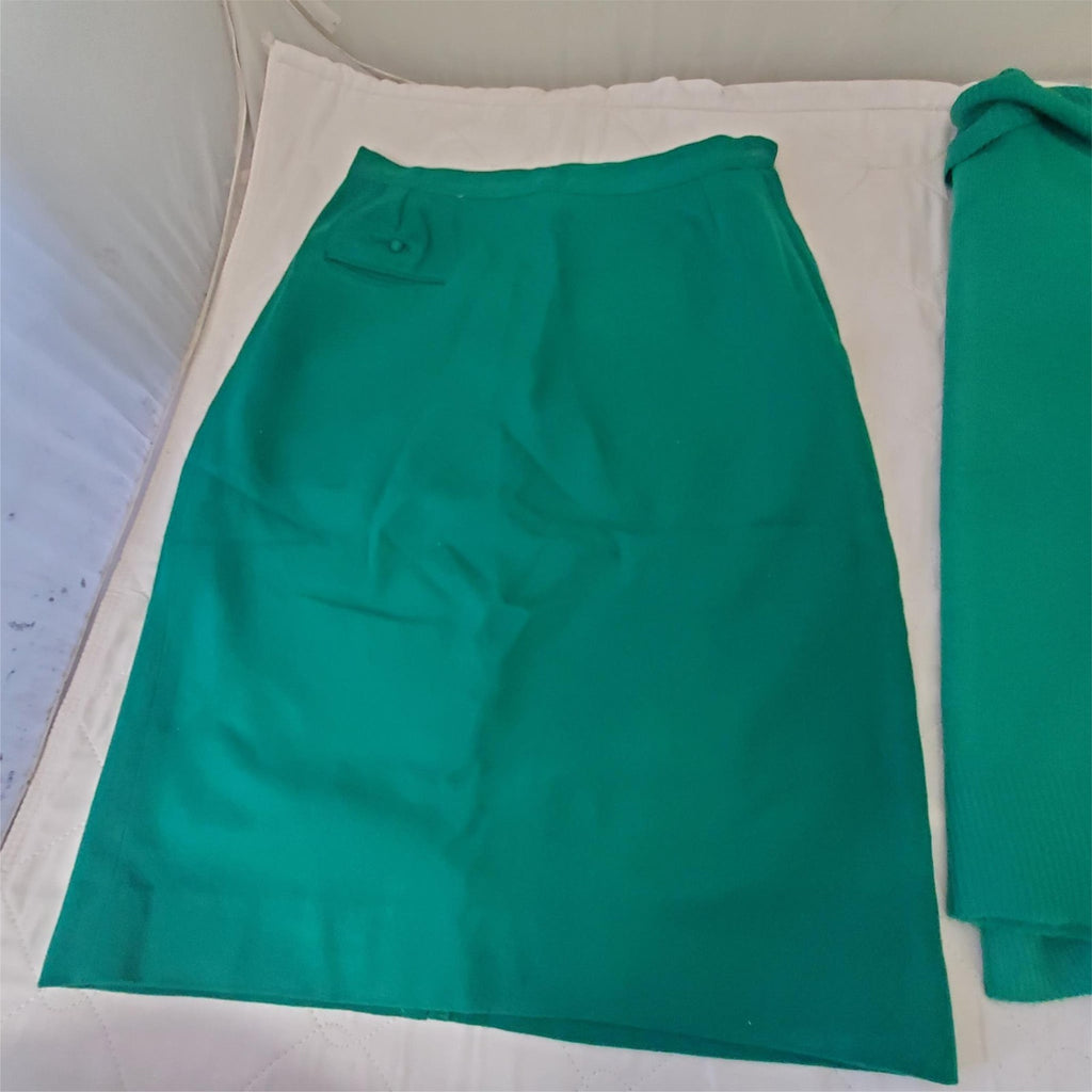 Vintage Algene Women Fashion Jacket and Skirt Set