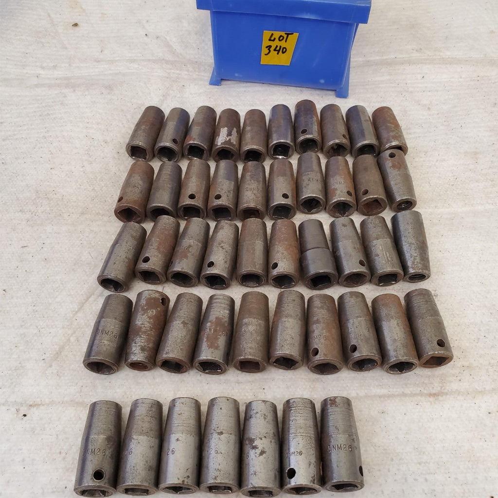 Lot of Assorted Drive 6 Point Semi Deep Impact Socket LOT 340