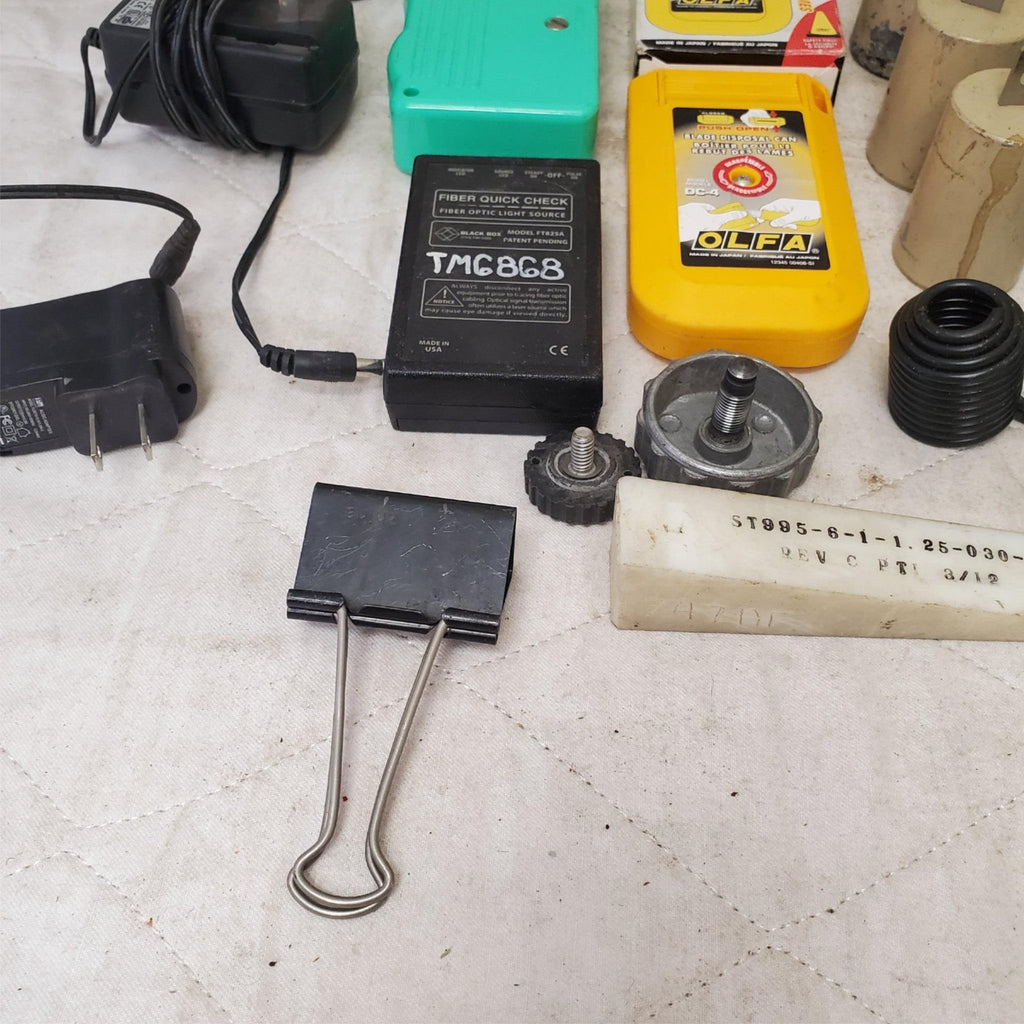Lot of 31 Miscellaneous PowerSupply /Blade Disposal Case/ReelCleaner & Etc Tools
