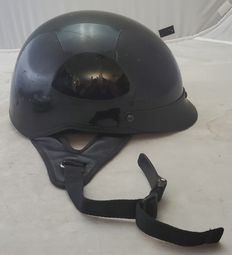 ILM-205V Half-Helmet Motorcycle Size XL Matte Black DOT Certified