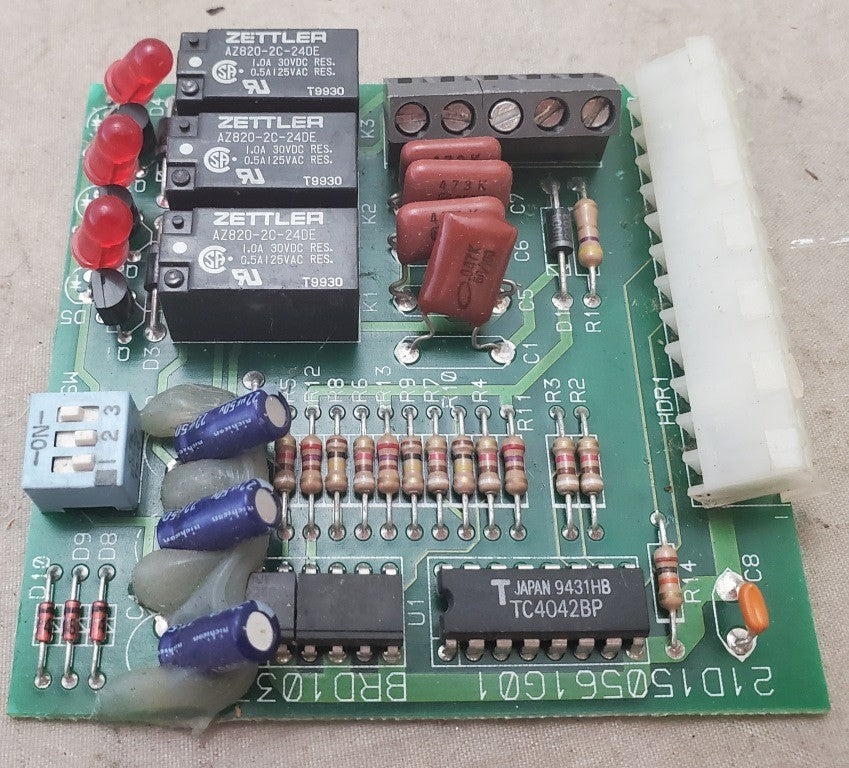 Used Trane Zettler Zone/Bypass Control Card Zzcardal010 21D150561G01 1150561