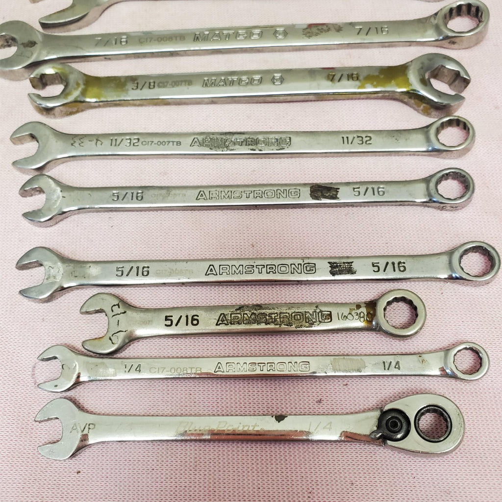 Lot of 12 Assorted Combination Wrench Set LOT-807
