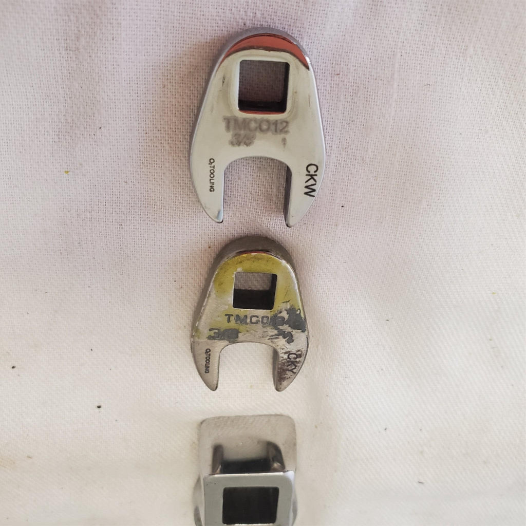 Lot of 6 Snap On Open-end Chrome Crowfoot Wrench LOT 445