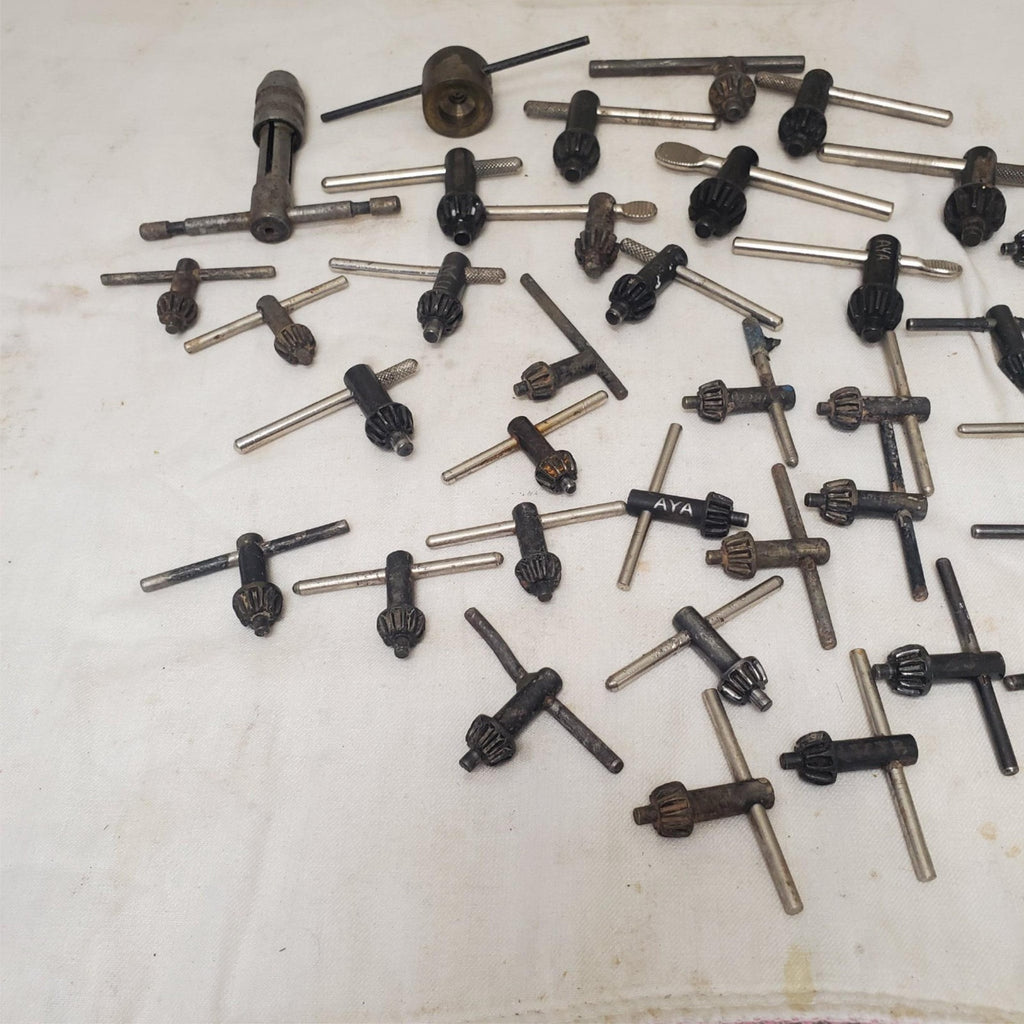 Lot of 37 Assorted Drill Chuck Keys Jacobs & More LOT-817