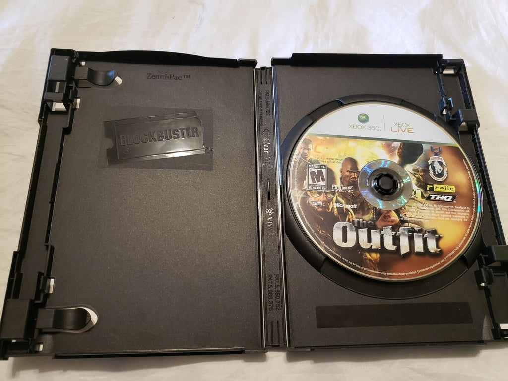 The Outfit Microsoft Xbox 360 2006 THQ Inc Relic Entertainment Game Disc
