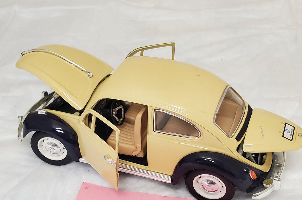 Vintage Road Tough VOLKSWAGEN BEETLE Die Cast Metal Car