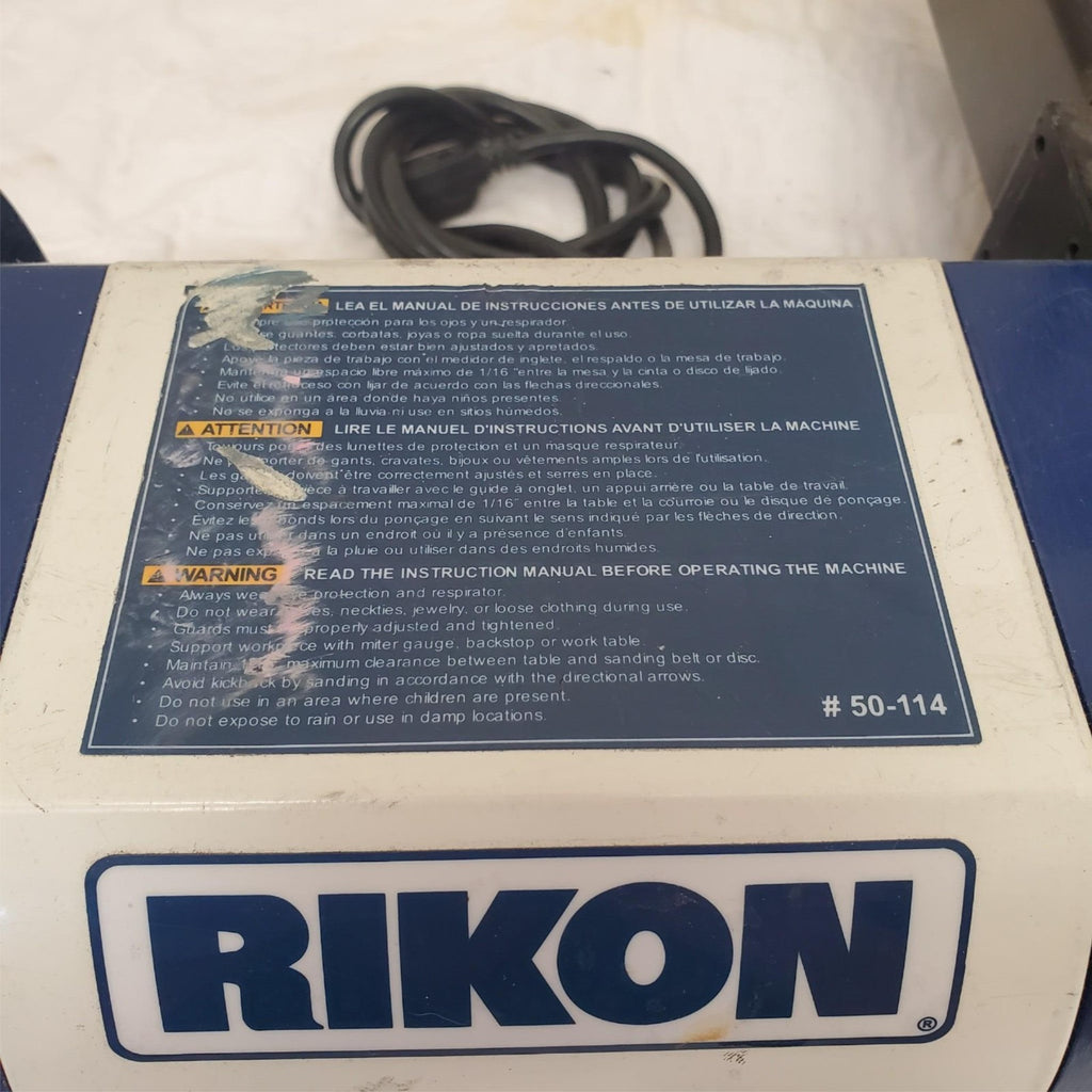 Rikon 50-114 4 inch x 36 inch Belt - 8 inch Disc Sander