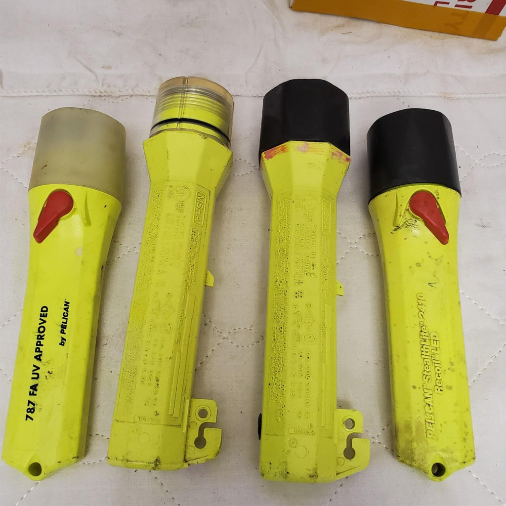 Lot of 4 Assorted Pelican Safety LED Flashlights LOT-862