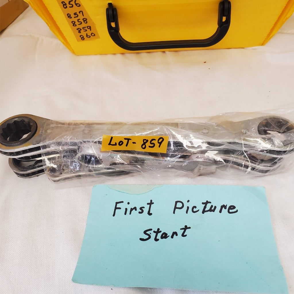 Lot of 5 Assorted Ratchet Box End Wrench Set LOT-859
