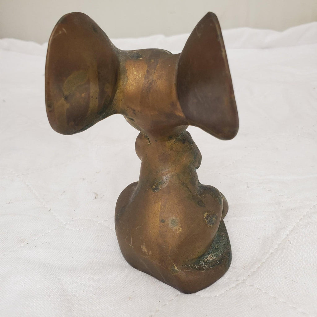 Vintage Big Eared Begging Pose Modern Mouse Figurine Paperweight