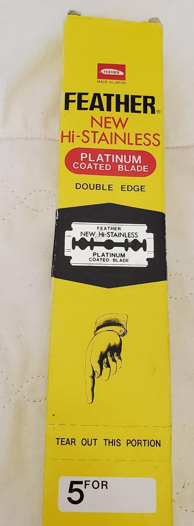 Feather Hi-Stainless Platinum Coated Double Edge Razor Blades