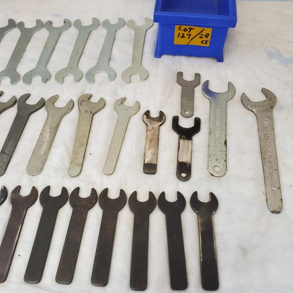 Mixed Lot of 29 Open Ended Wrench Spanner Machinist