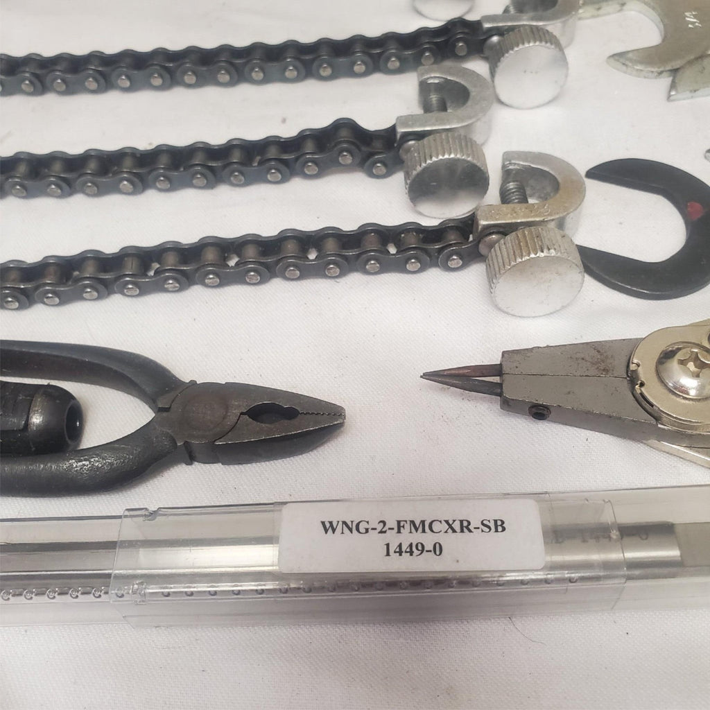 Lot of Assorted Plumbing and Pipe Fitting Tools with Chain Wrenches and Toolbox
