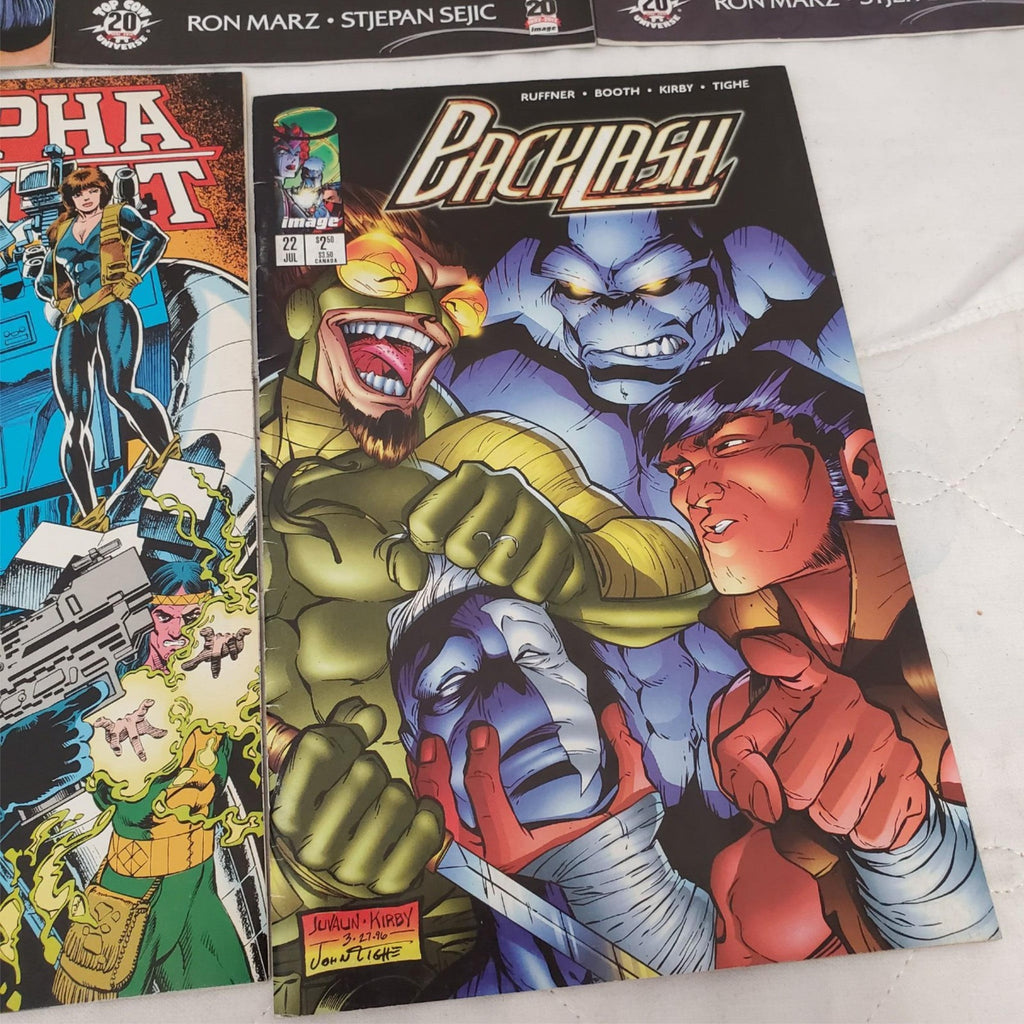 Lot of 7 Archer & Armstrong Artifacts Backlesh & Other Marvel Comic Books #24