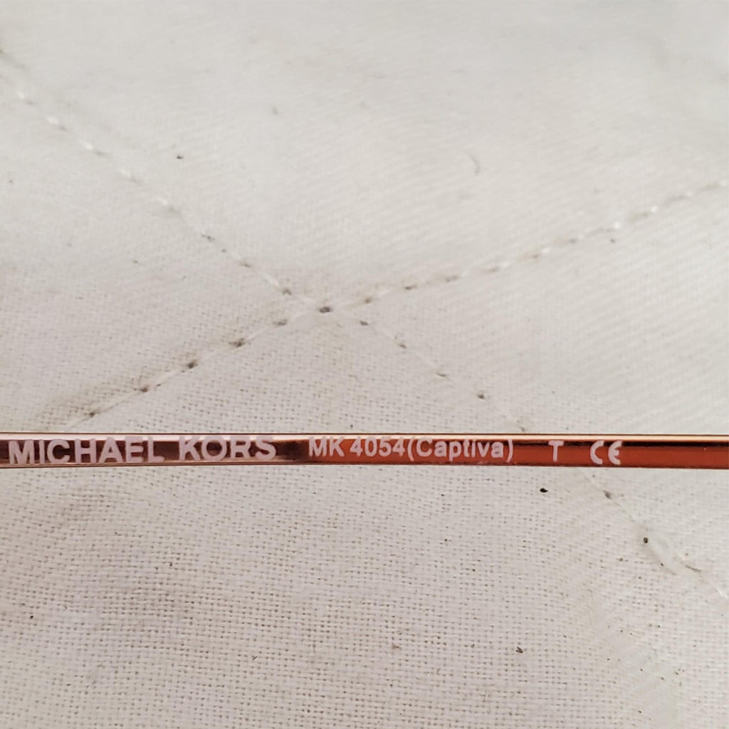 Michael Kors MK 4054 Captiva Clear Rose Gold Eyeglasses Frame with Vogue Case