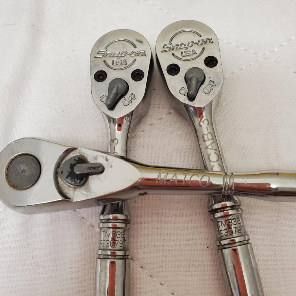 Lot of 3 Snap-On Matco Compact Head Ratchet LOT-350