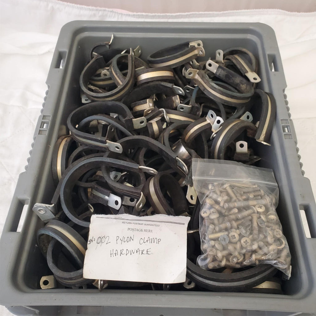 Lot of Assorted Cushion Clamps Black Galvanized Steel LOT 639