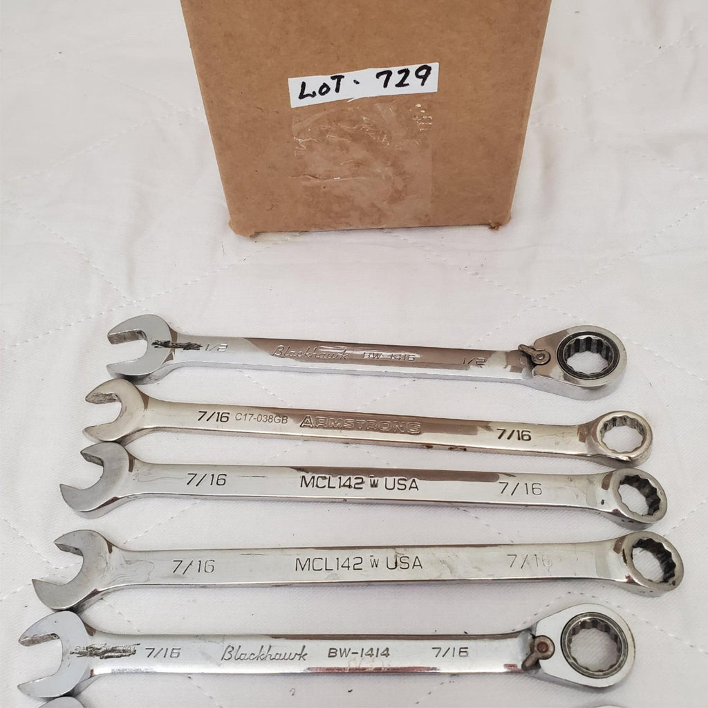 Lot of 16 Assorted Combination Wrench Set LOT-729