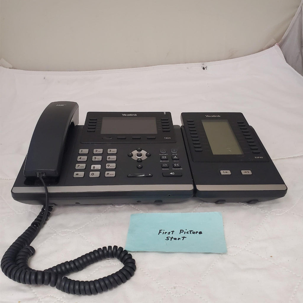 Yealink SIP-T4G6 Ultra Elegant Gigabit IP Phone with Expansion EXP-40 LCD Module