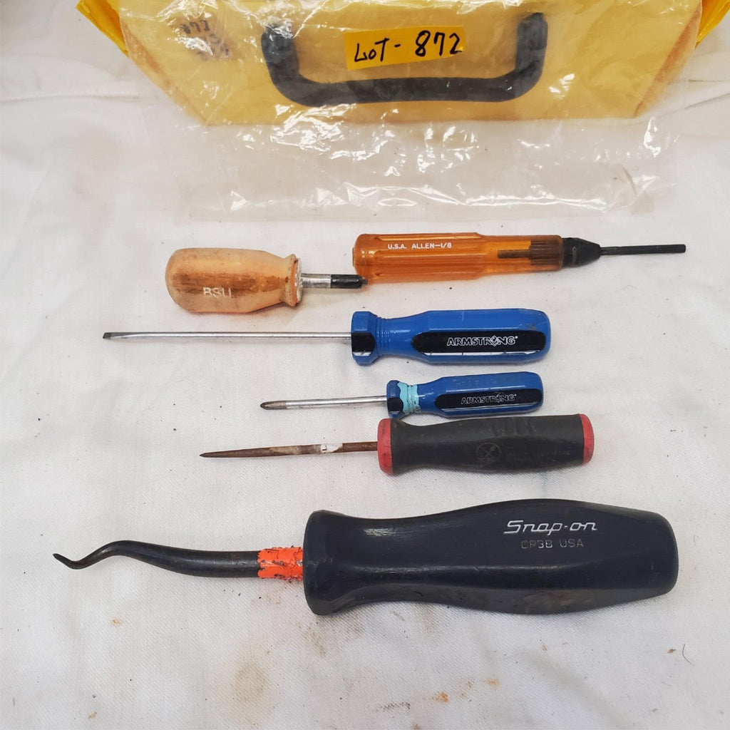 Lot of 6 Assorted Cotter Pin Puller Phillips Flat Tip Screwdriver Set LOT-872