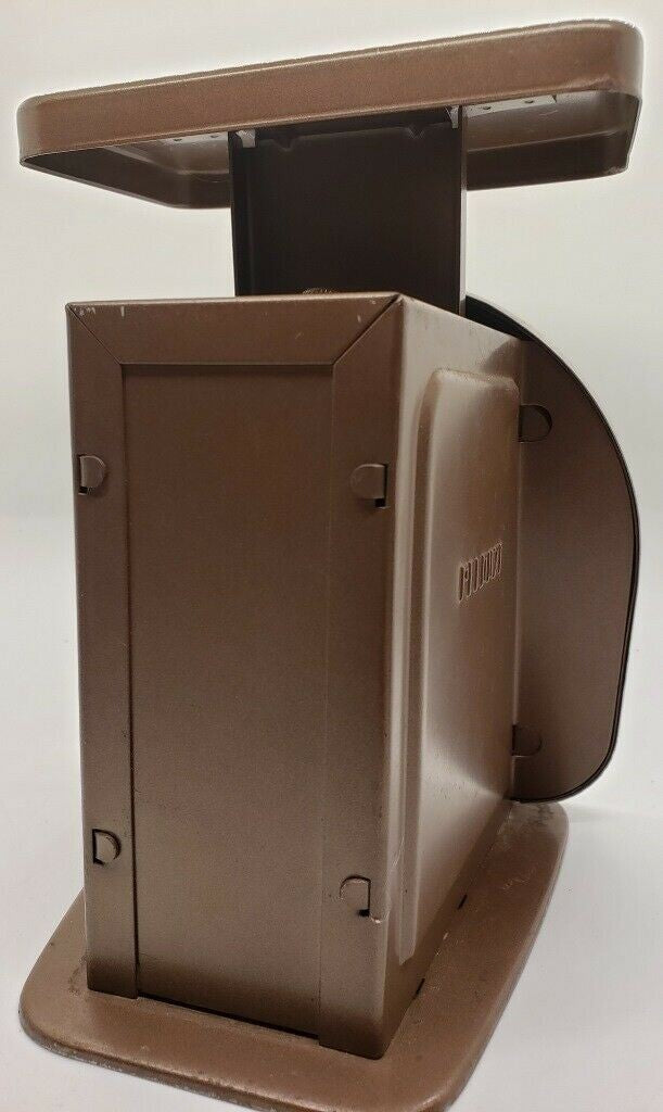 Vintage 1988 PELOUZE 5 lb Postal Scale MODEL Y5 Gunmetal Grey Analog Scale