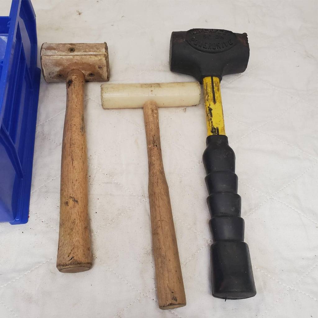 Lot of 3 Assorted Durable Dead Blow Hammer Set LOT-32