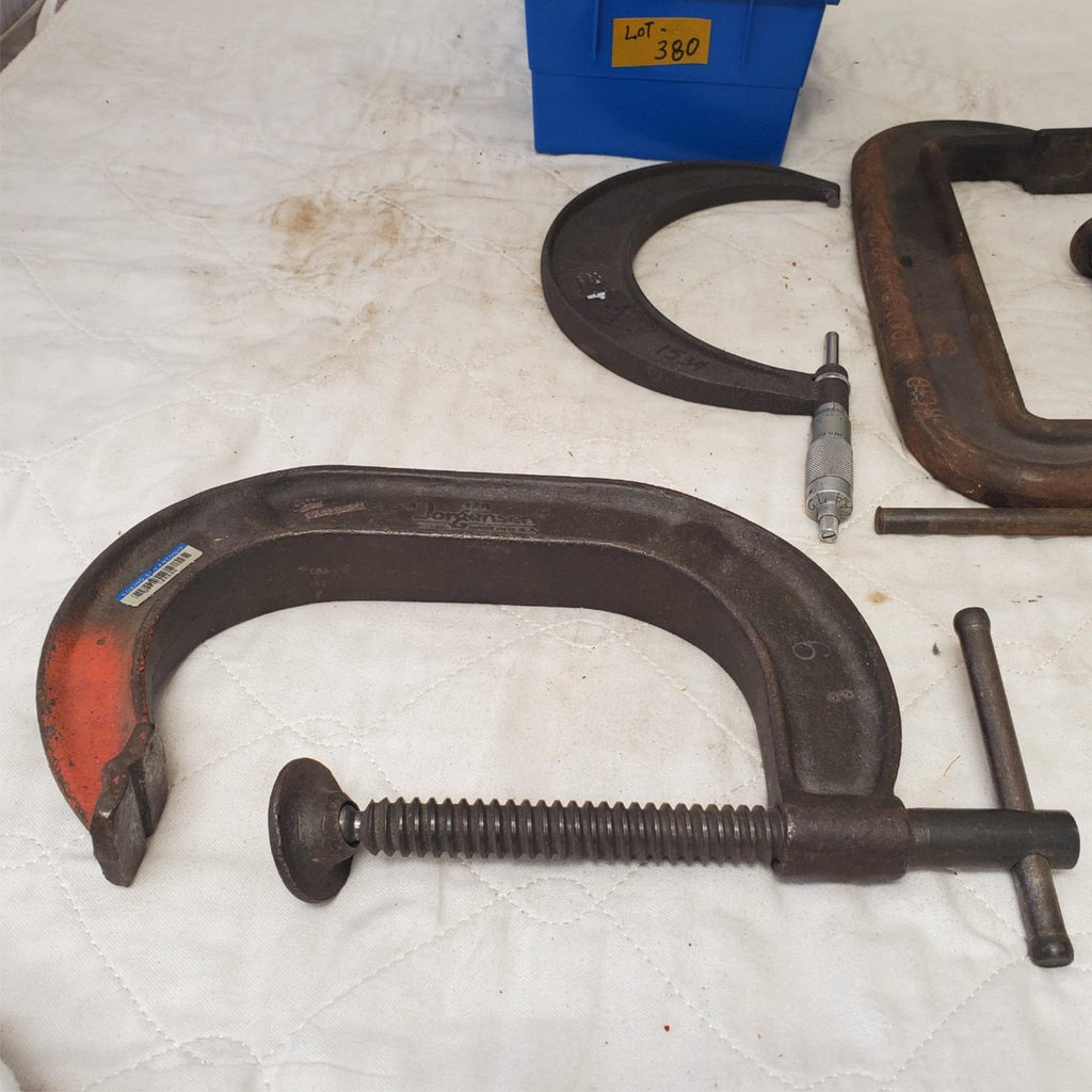 Lot of Various Wright Extra Heavy C-Clamp Wrench Hand Tool LOT 380
