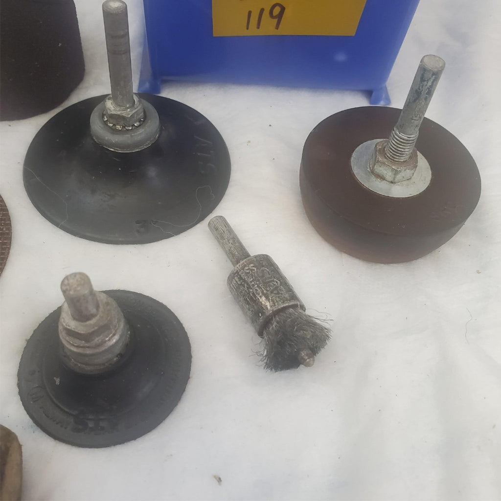 Lot of Osborn Misc. Brand Disc Brush Grinder Sander Attachments