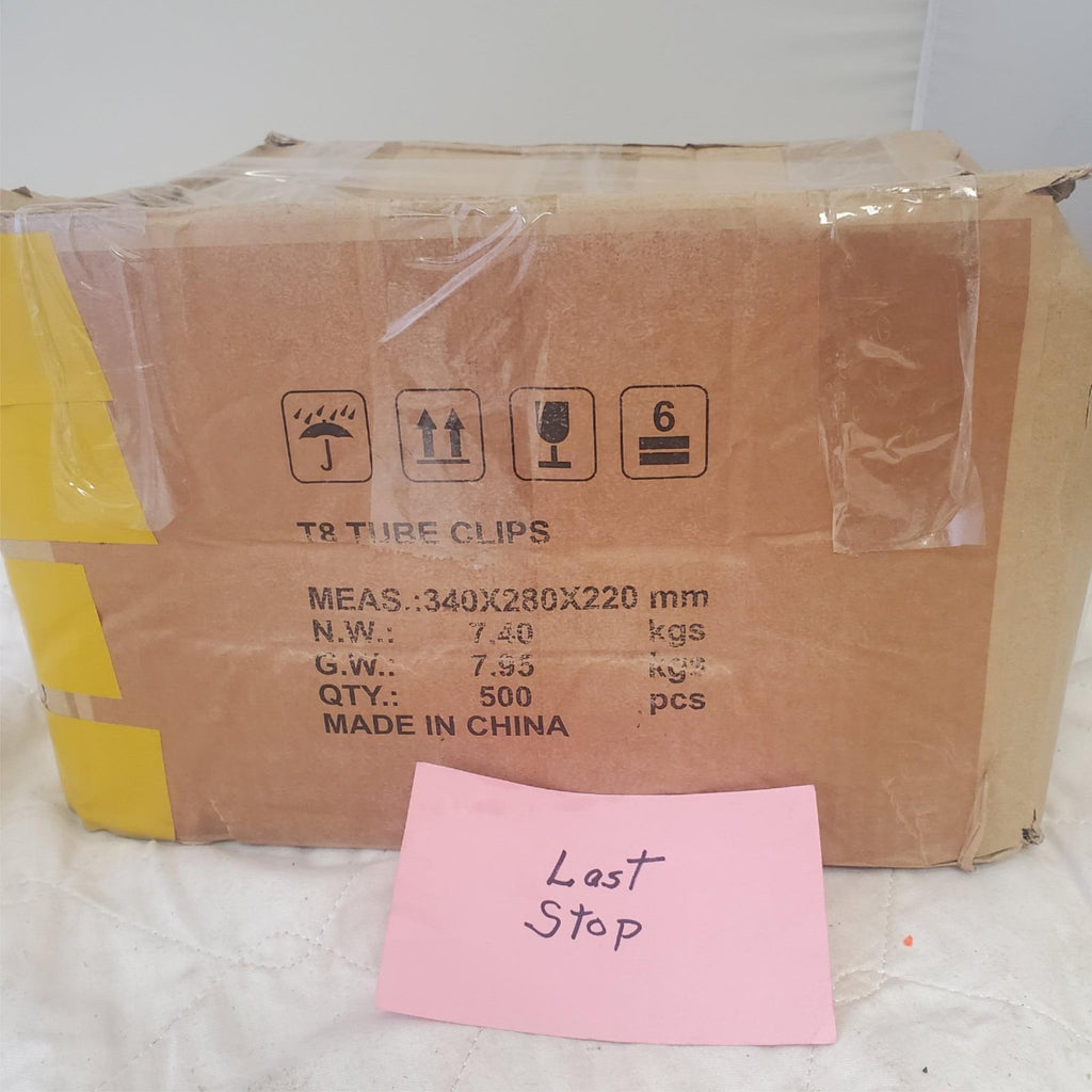 Box of 500 T8 Clips Bracket Hanger for LED Light Tube, LED Fluorescent Tube