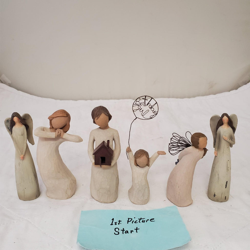 Collection of Assorted Demdaco Willow Tree Sculpted Hand-Painted figurines