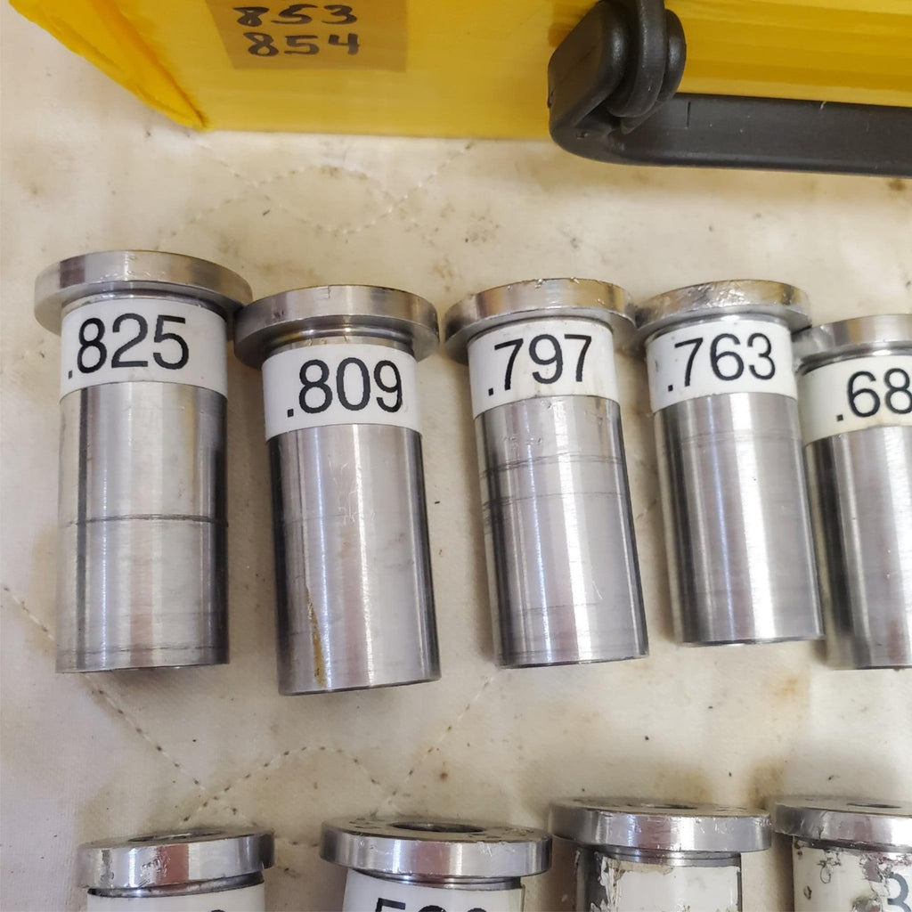 Lot of 10 Assorted Precision Steel Bushing Dies Set LOT-853