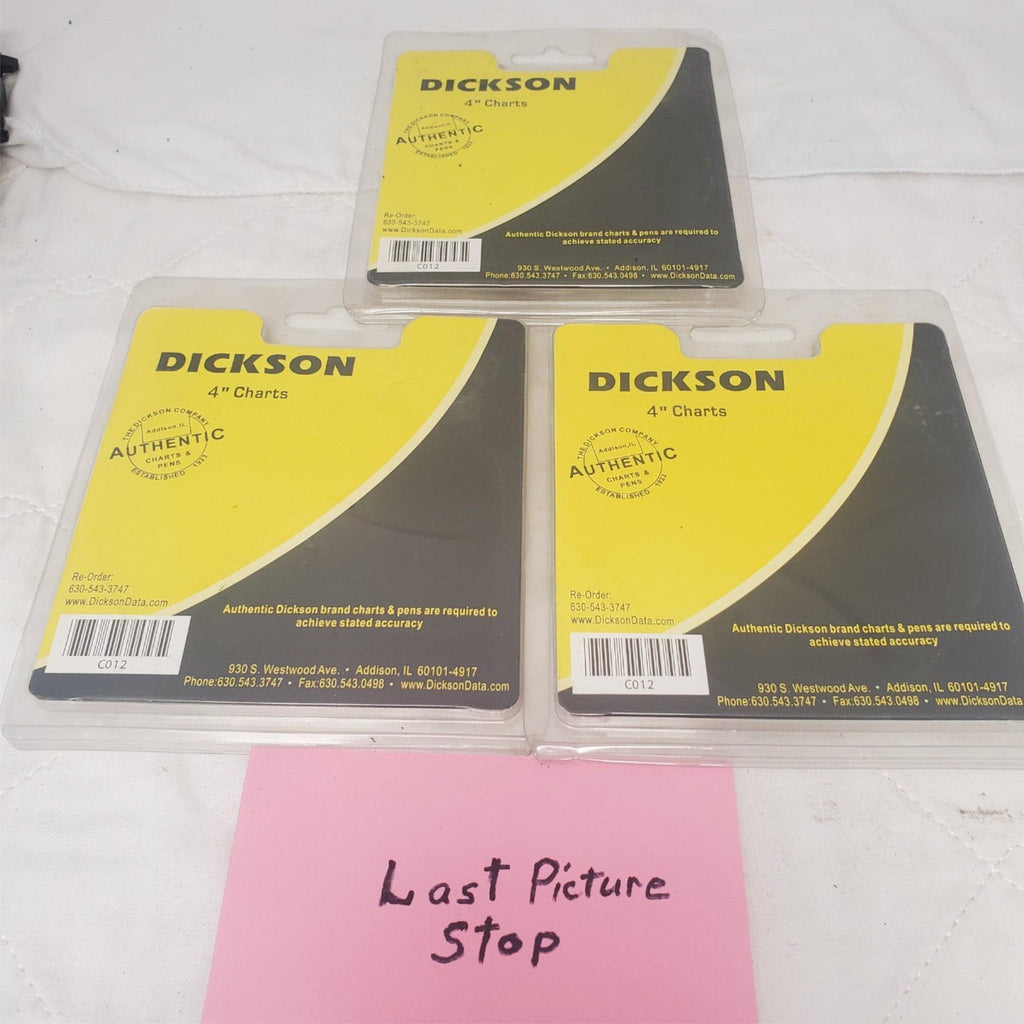 Lot of 3 Dickson 4 Inch Day Time Charts