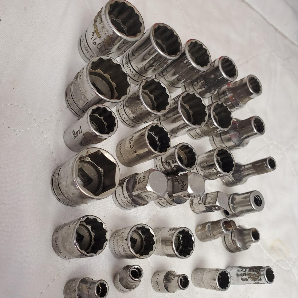 Lot of 30 Assorted Snap-On Socket Wrench Set LOT-542
