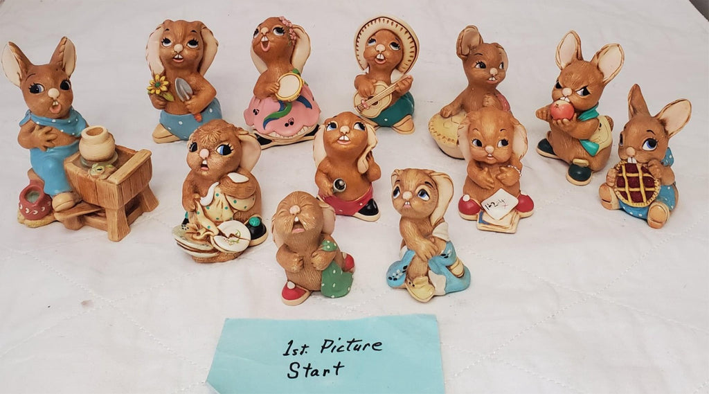 Lot of 12 Pendelfin Hand Painted and Made in England Figurines