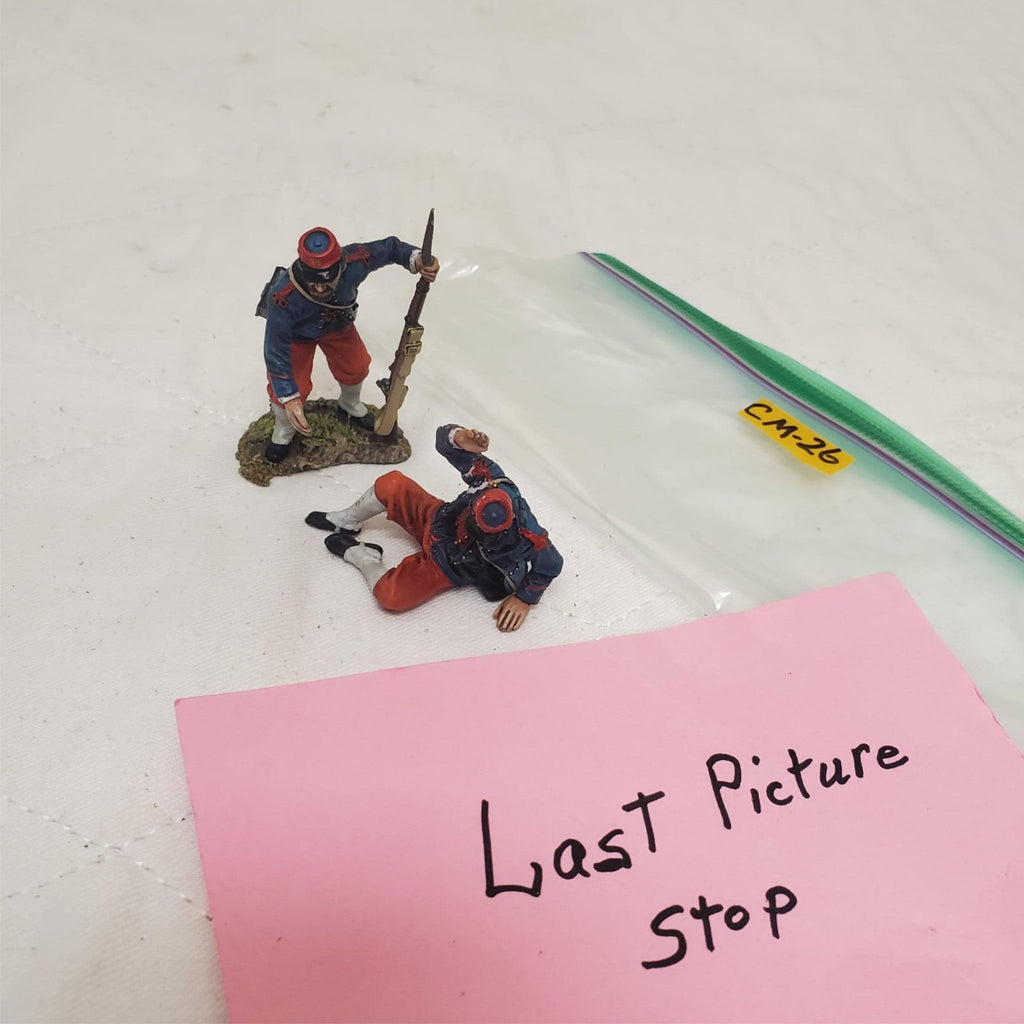 Set of 2 John Jenkins French Foreign Legion Wounded, Helping Legionnaire CM-26